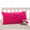 Solid Cotton Envelope Pillowcase 40x60 50x90 Soft Breathable Bedding Pillow Cover Multiple Sizes Available