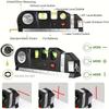 Laser Level Tool Multi-Purpose Laser Level Standard Cross Line Laser Level Beam Tool With Metric Ruler 8ft/2.5m For Picture Hanging Cabinet Tile Wall