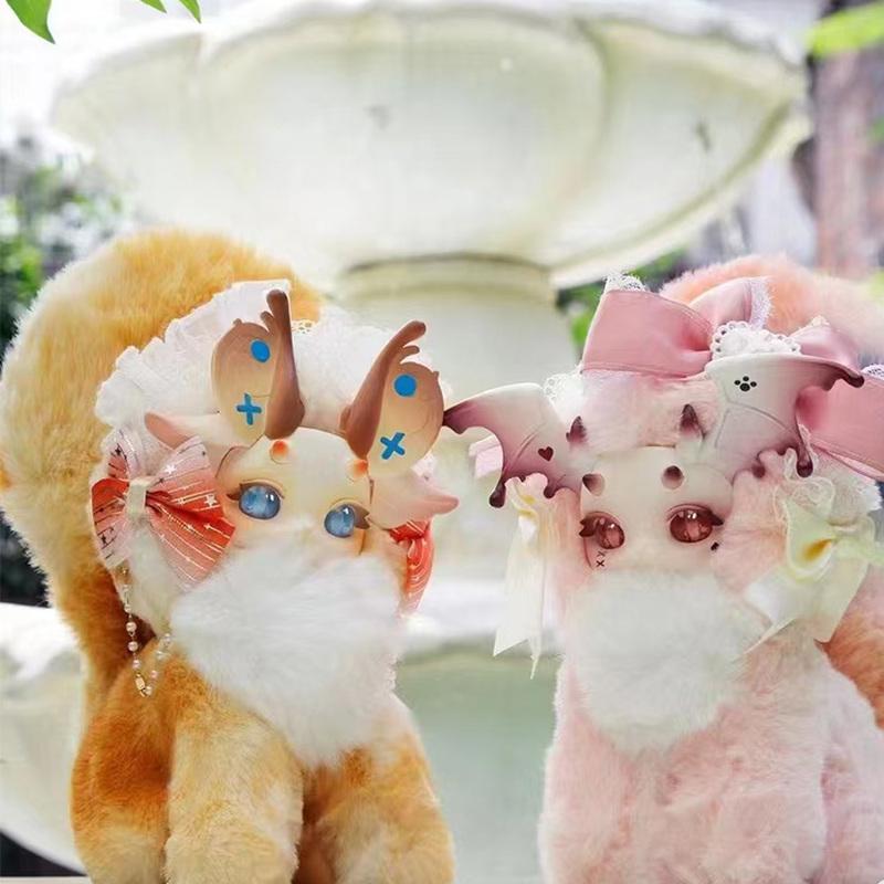 Hot Rabbit Dragon Fantasy Creature Cat Magic Academy Series Blind Box Cute Plush Doll Trendy Toy Girls Christmas Gifts V2 Cuddly Stuffed Fluffy