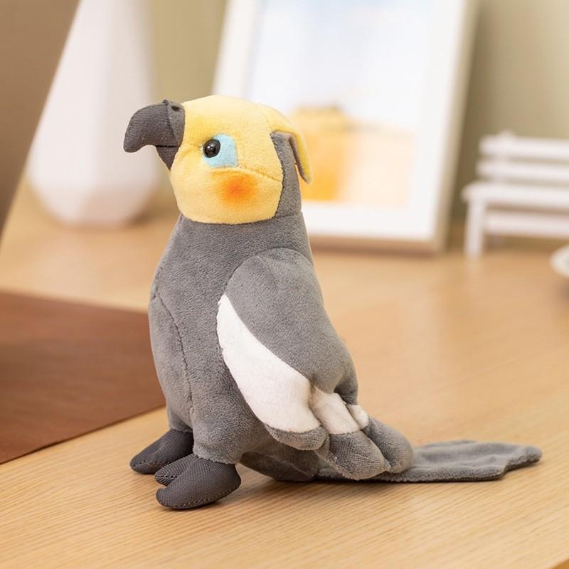 

Плюшевая игрушка-попугай, коллекционная фигурка животного, мягкая набивная игрушка для детей и малышей