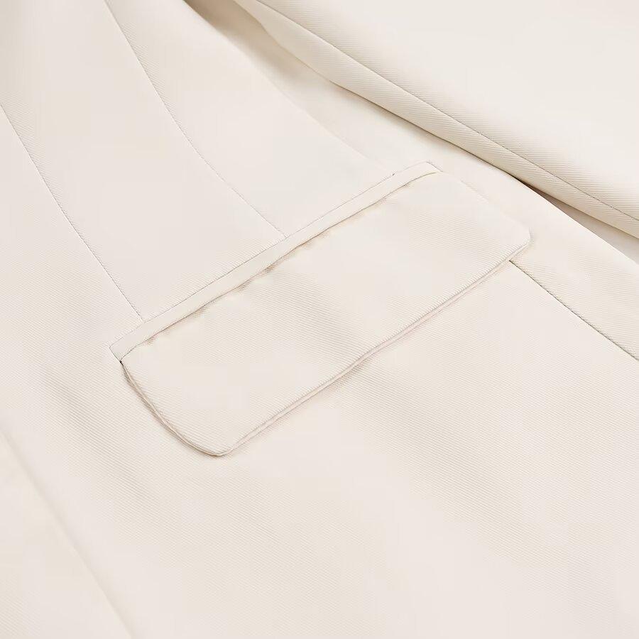 Europejski i Amerykański Damski Garnitur z Kołnierzykiem i Zestaw Marynarki