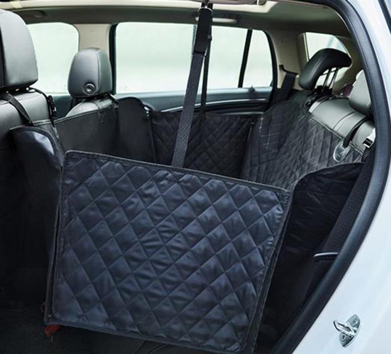 Car Dog Seat Covers Pet Mat Waterproof Non-Slip Backing Padded Hammock Interior Travel Accessories For All Cars