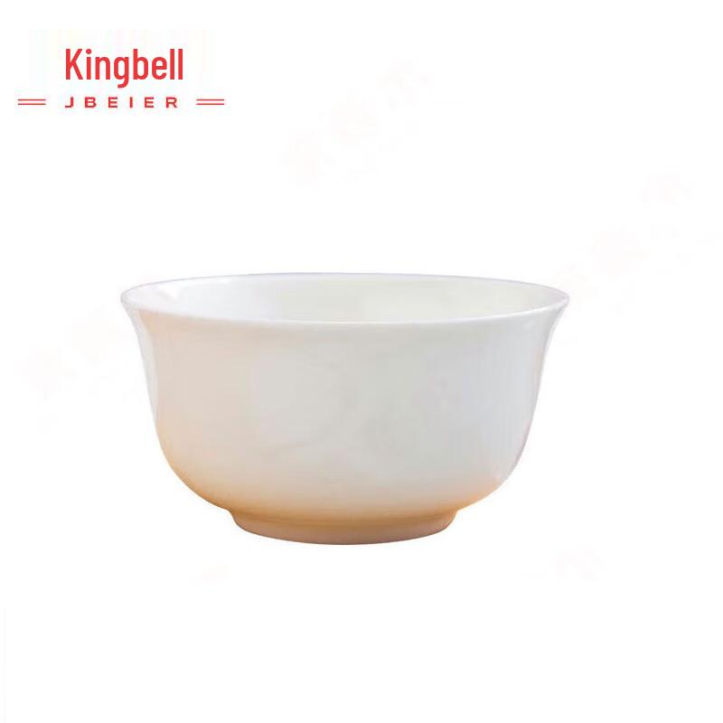 Jingdezhen White Porcelain Rice Bowls, 4.5-inch (Set of 5)