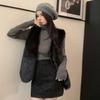 Autumn Winter Faux Mink Fur Vest Coat for Women Fur Outerwear Ladies Casual Sleeveless Jacket