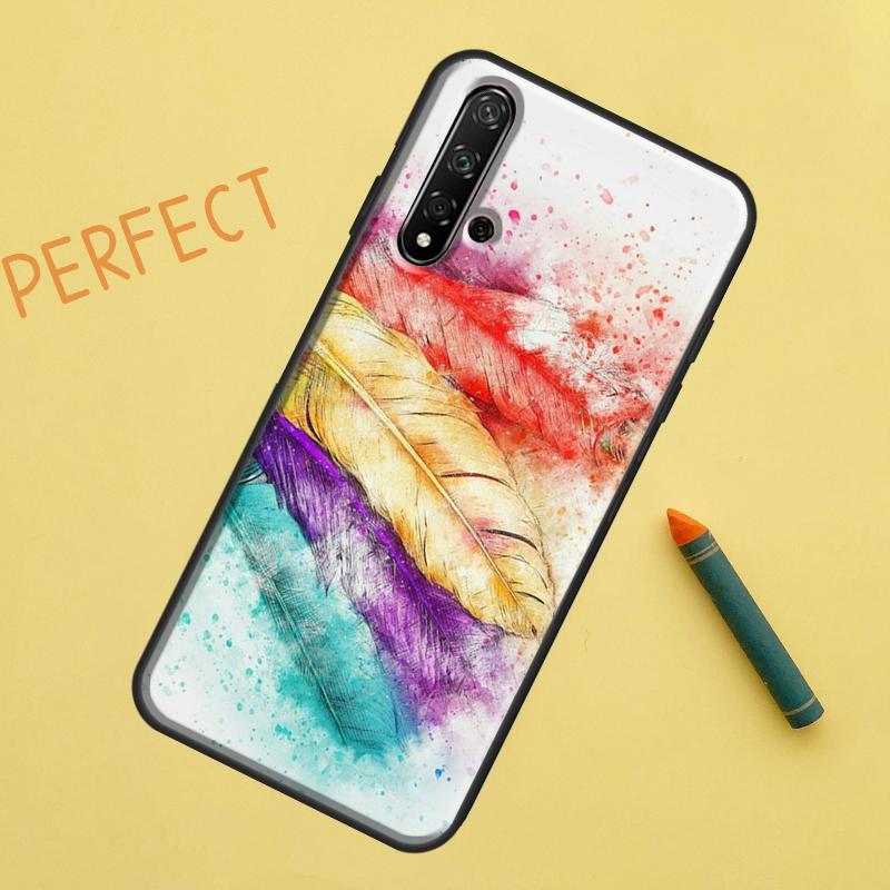 

Чехол Feather для Huawei Nova 12s 11i 7i 8i 12i Y73 Y70 Y90 Y60 Y72 Y61 Y91 9 10 SE P40 Lite P30 Pro Huawei Nova 10