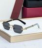 Kajia Wooden Frameless Polygonal Fashion Sunglasses Anti-UV CT0362S
