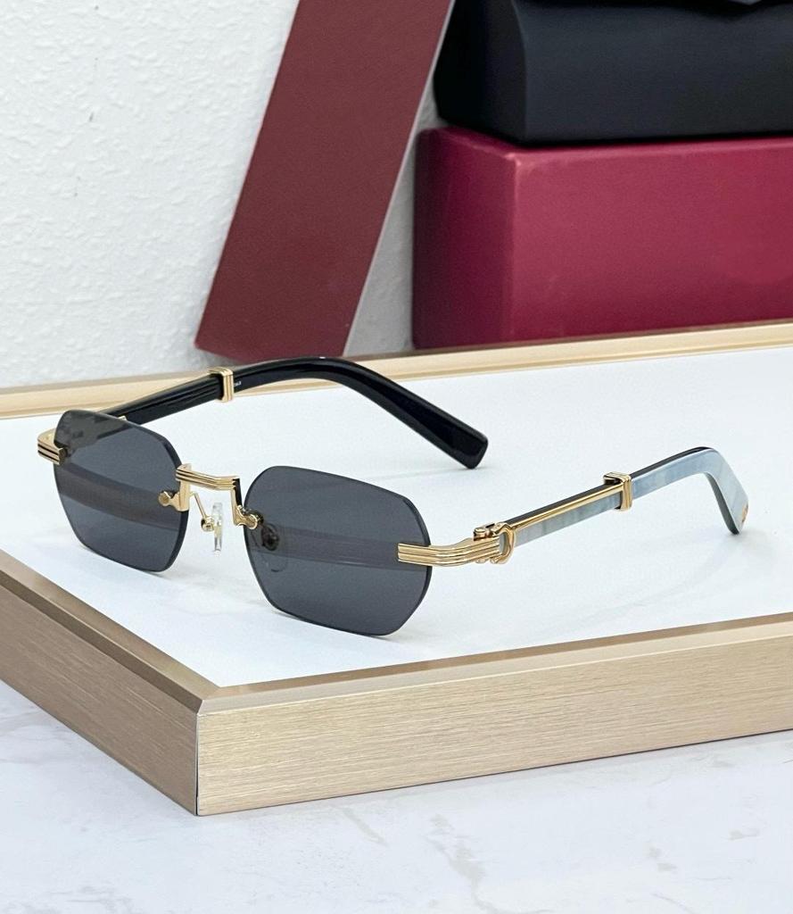 Kajia Wooden Frameless Polygonal Fashion Sunglasses Anti-UV CT0362S