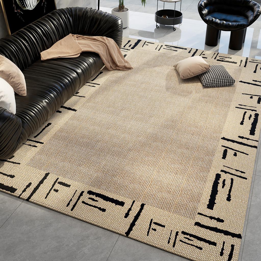 Living Room Carpet French Style Large Area Sofa Coffee Table Carpet Household Dirt Resistant and Anti Slip Carpet