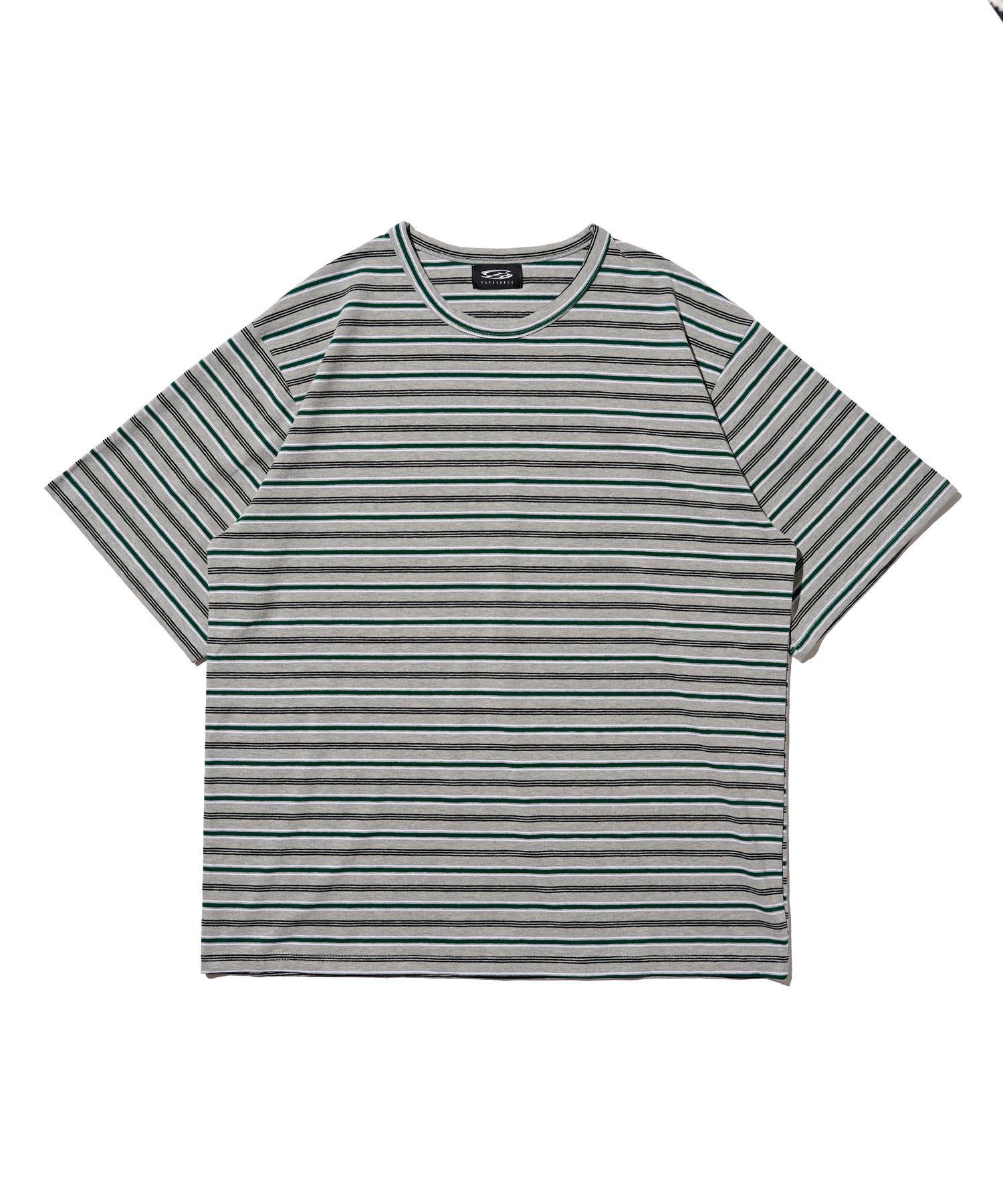 Cargo Bros Striped Short Sleeve T-Shirt (Gray) Free