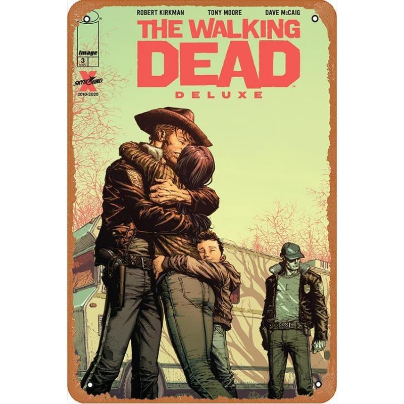 Metal Tin Poster The Walking Dead Movie Metal Sign Plaque Poster for Bar Club Wall Decor Retro Home Vintage Wall Plate Pendant