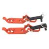 2 Pcs Roof Rack Shovel Holder Heavy Duty Metal Rubber Clamp Mounting Kit for Car Truck Garage Orange