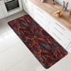 Lava Rock Pattern Carpet Mat Rug Living Room Home Decoration Orange Red Magma Stone Floor Mat Non Slip Bedroom Decor