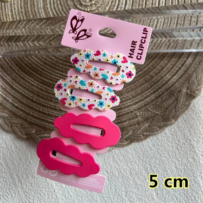 New Cartoon Cute Printed Hairpins Set Women Girls Child Hairgrips Hair Clips Pins Barrettes Accessories Hairclip Headdress