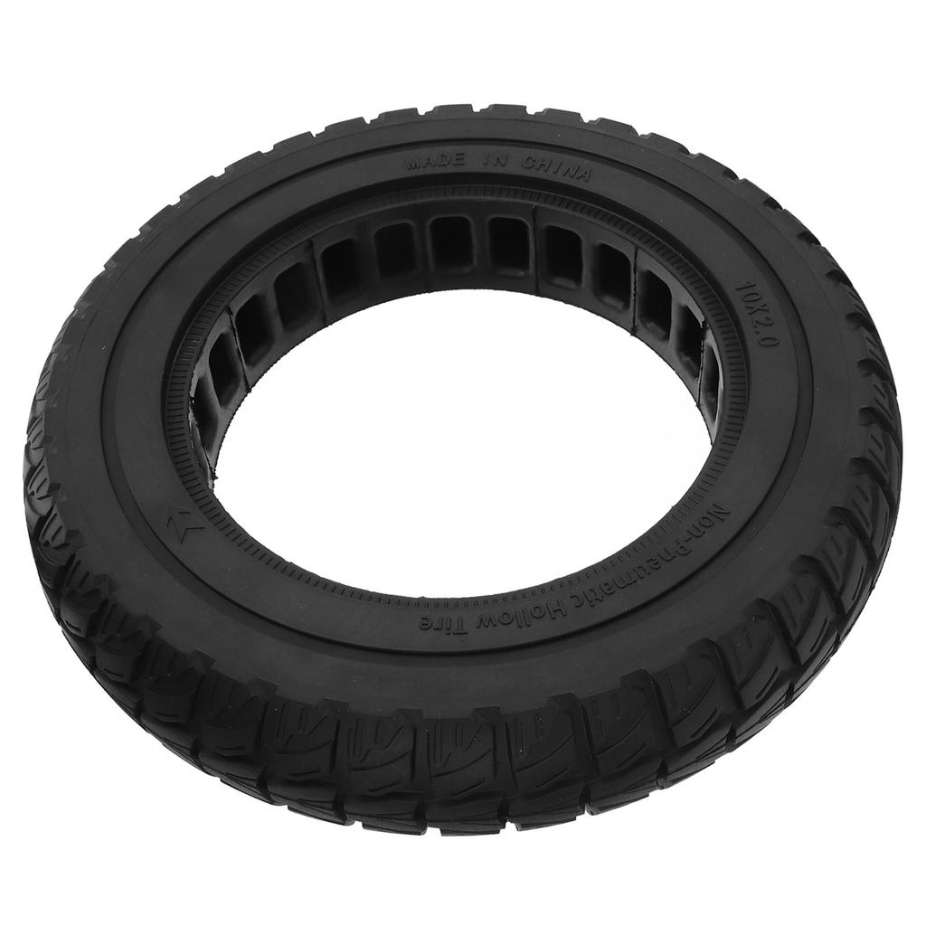 Electric Scooter Solid Tire 10X2.0 Inch Rubber Anti Slip Explosion Proof Off Road Honeycomb Solid Wheel Replacement for