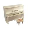 1 Set Miniature Scale 1:12 Smooth Wear-resistance Dollhouse Wooden Piano for Decor