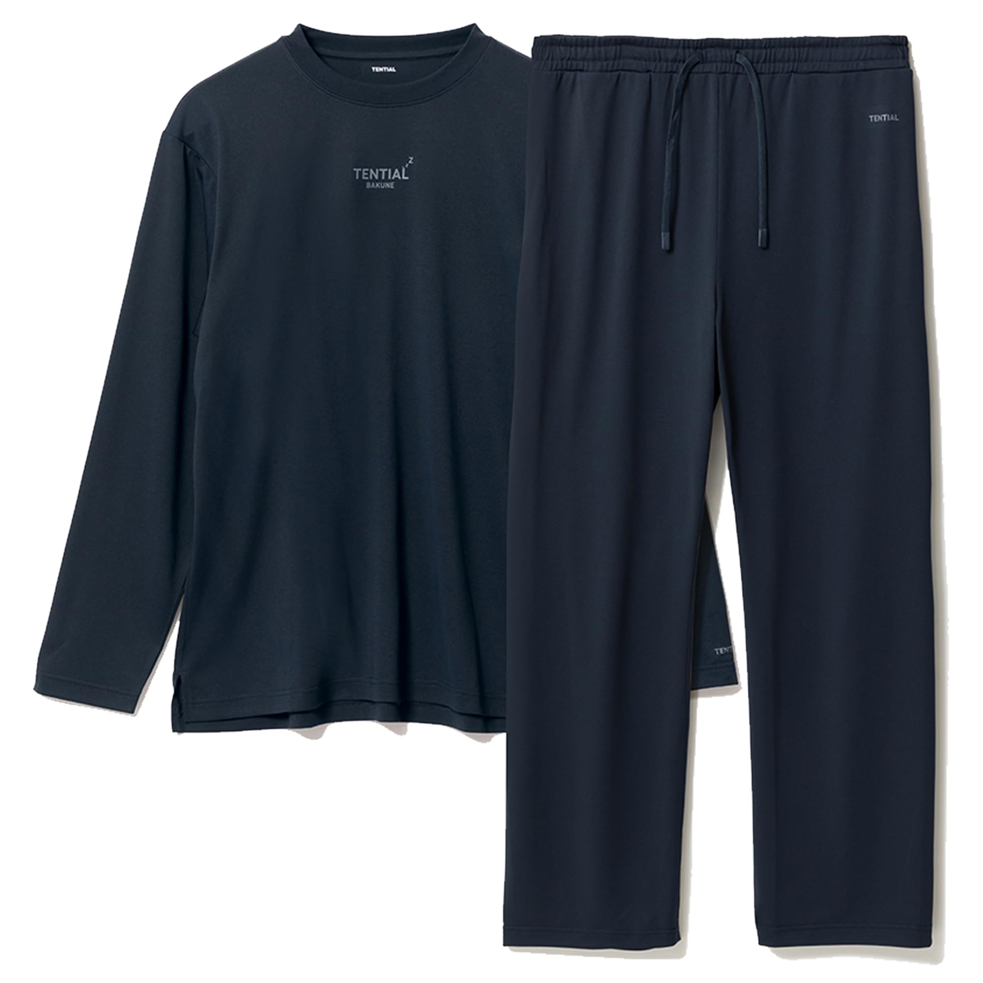 

TENTIAL BAKUNE Dry Top and Bottom Set Sleeve and General Medical Device Recovery Size L Men s (Long Pants) Wear, Navy,