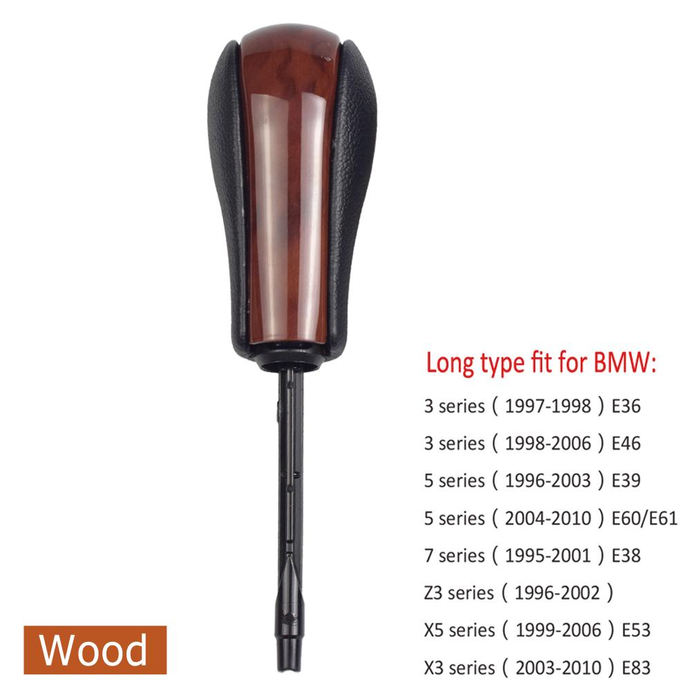 

Автомобильный Стайлинг Короткая Длинная Ручка Переключения Передач Автомобильная АКПП Ручка Переключения Передач Для BMW E39 E46 E53 E60 E61 E63 E64 E83 E81 E82 E87 E90 E91 E92 Wood-Long