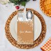 42PCS Thanksgiving Table Decor Cutlery Holder Set - 6 Thanksful Decorations Utensil Holder for Dinner Party Autumn Family Harvest Table Supplies