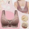 M-9XL European & American Nursing Women's Front Buckle Lace Push-Up Bra