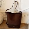 Retro Large-capacity Underarm Bag Women's Autumn New Trendy Fashion Suede Bucket Bag Simple Shoulder Bag