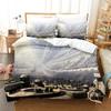 New Sci Fi City Bedding Set Single Twin Full Queen King Size Bed Set Adult Kid Bedroom Duvetcover Sets Anime Parure De Lit Bed