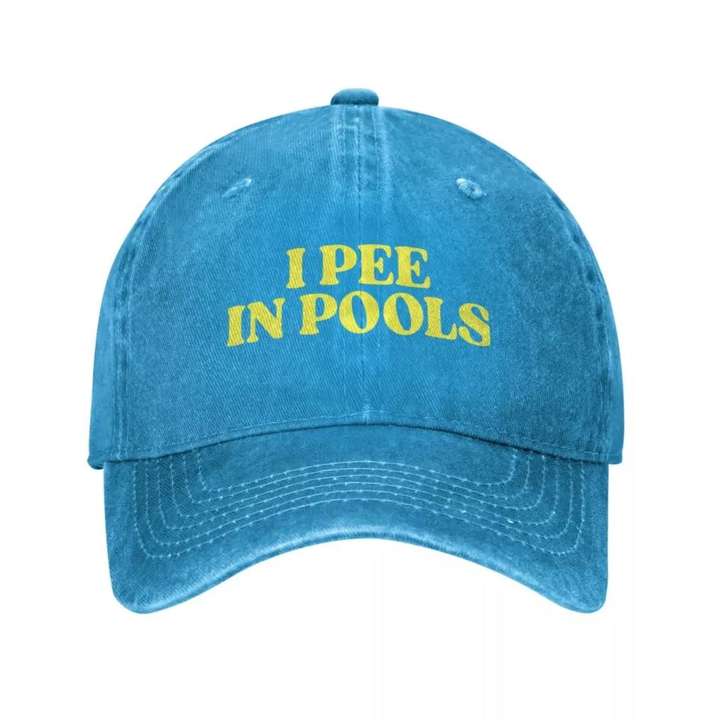I Pee In Pools Baseball Cap Visor sun caps Beach Sunscreen Unisex Womens