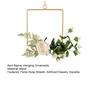 Yousheng Floral Hoop Wreath, Metal Wall Hanging with Flower Decor, Durable Wear-Resistant Floral Hoop Wreath, for Garden Balcony Windowsill