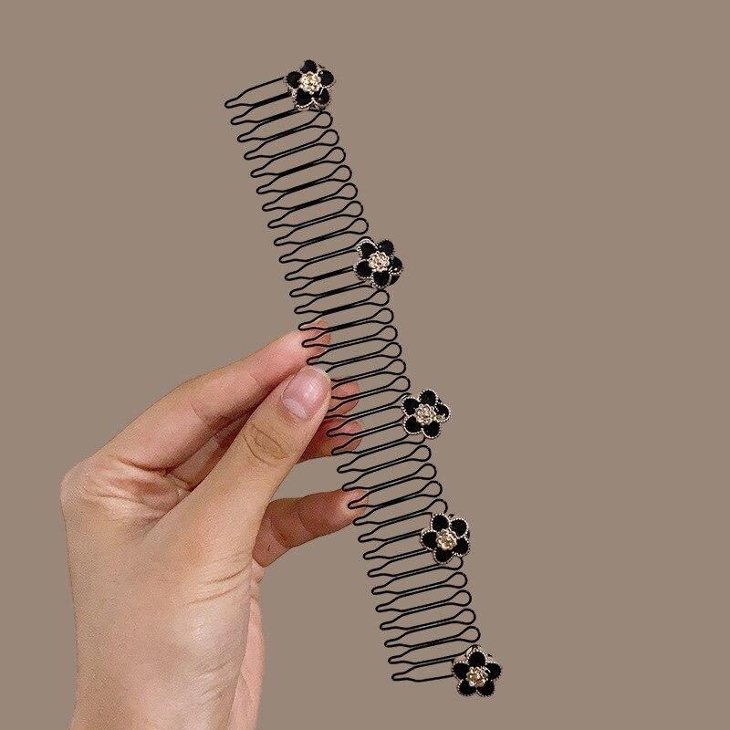 New Fashion Crystal Star Hair Clips Vintage Fixed Inxisible Hair Combs Hairbands For Women Girls Hair Accessories Children Gifts
