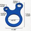 5Pcs Tent Rope Buckles 3 Hole Camping Tent Wind Rope Buckle Aluminium Alloy Tensioner Tent Cord Rope Fastener Tighten Hook