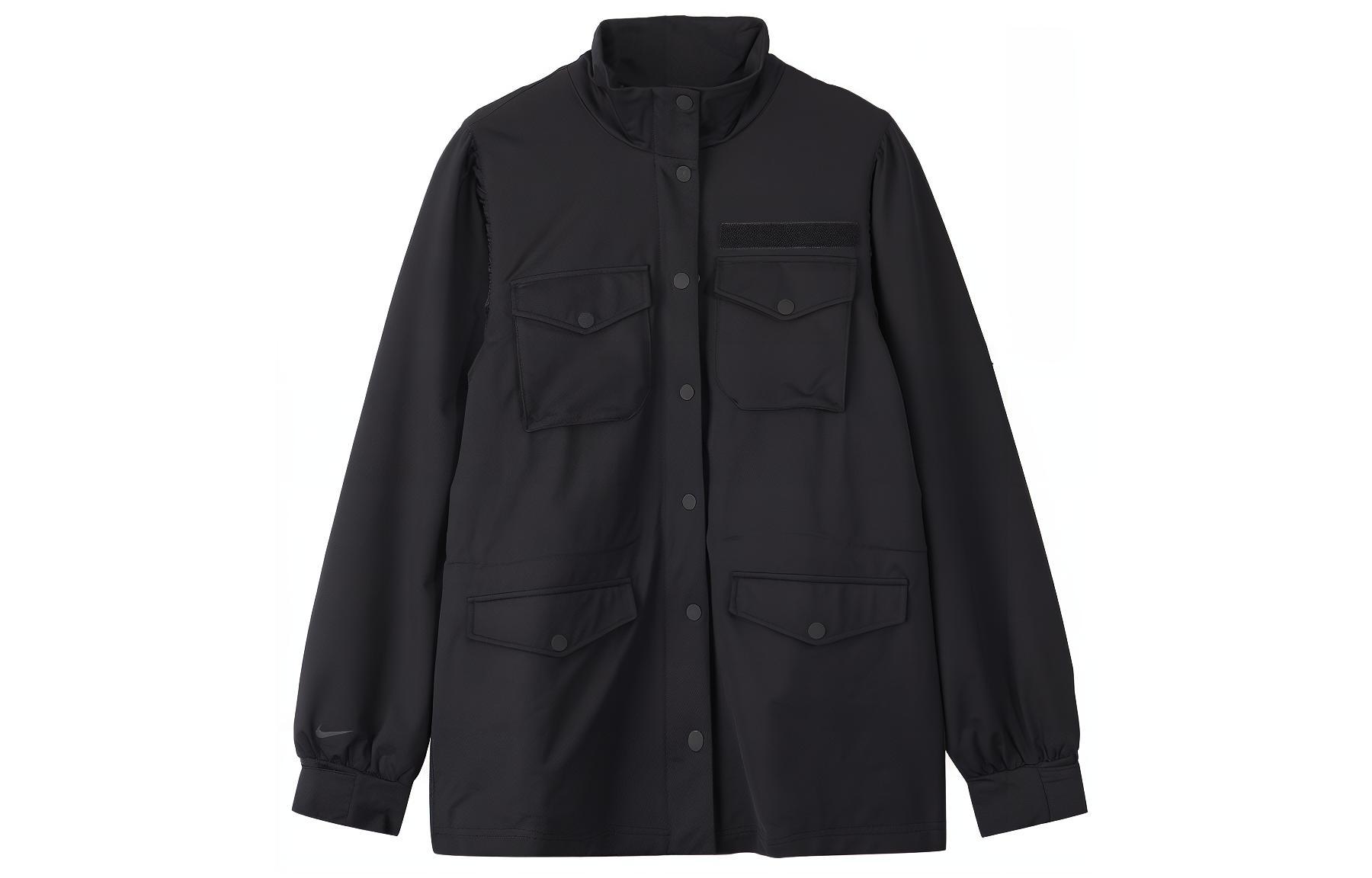 Nike SPORTSWEAR TECH PACK Jackets Women s Black Stand Collar Moderate Workwear DA2327-010 L