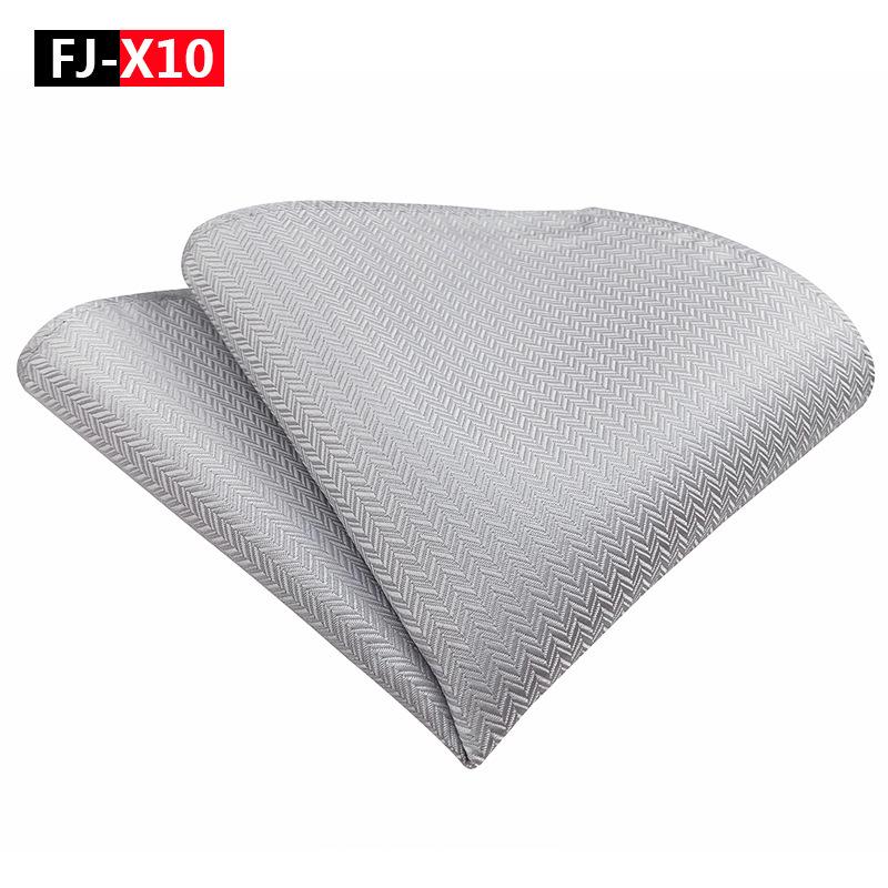 2025 Men's Versatile Floral Solid Color Polyester Pocket Square