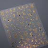 5D Floral Pattern Totems Vintage Gold Lotus Auspicious Colored Cloud Nail Art Sticker Chinese Self Adhesive Manicure Decal