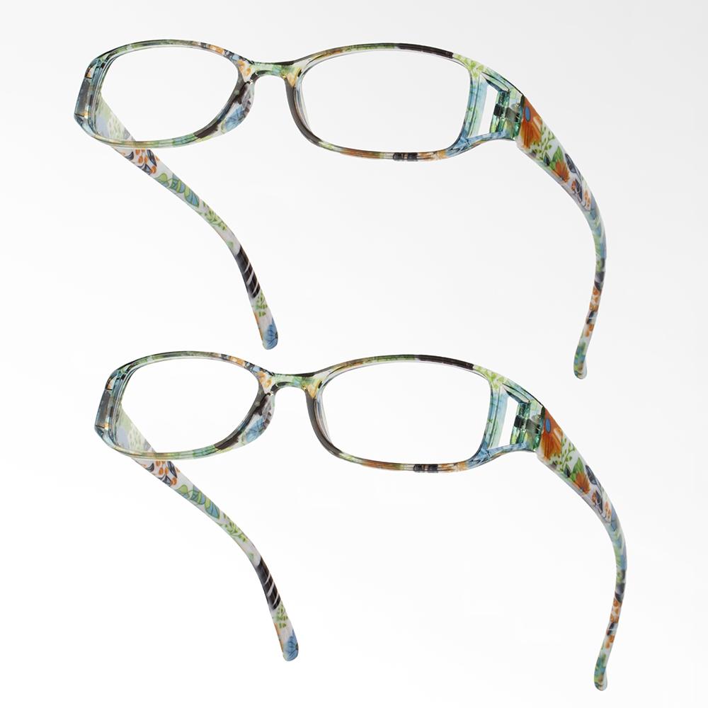 2PCS Women's Presbyopia Reading Glasses Unisex Eyegalsses Stylish Readers for Sight with Diopter Glasses +1.0~4.0