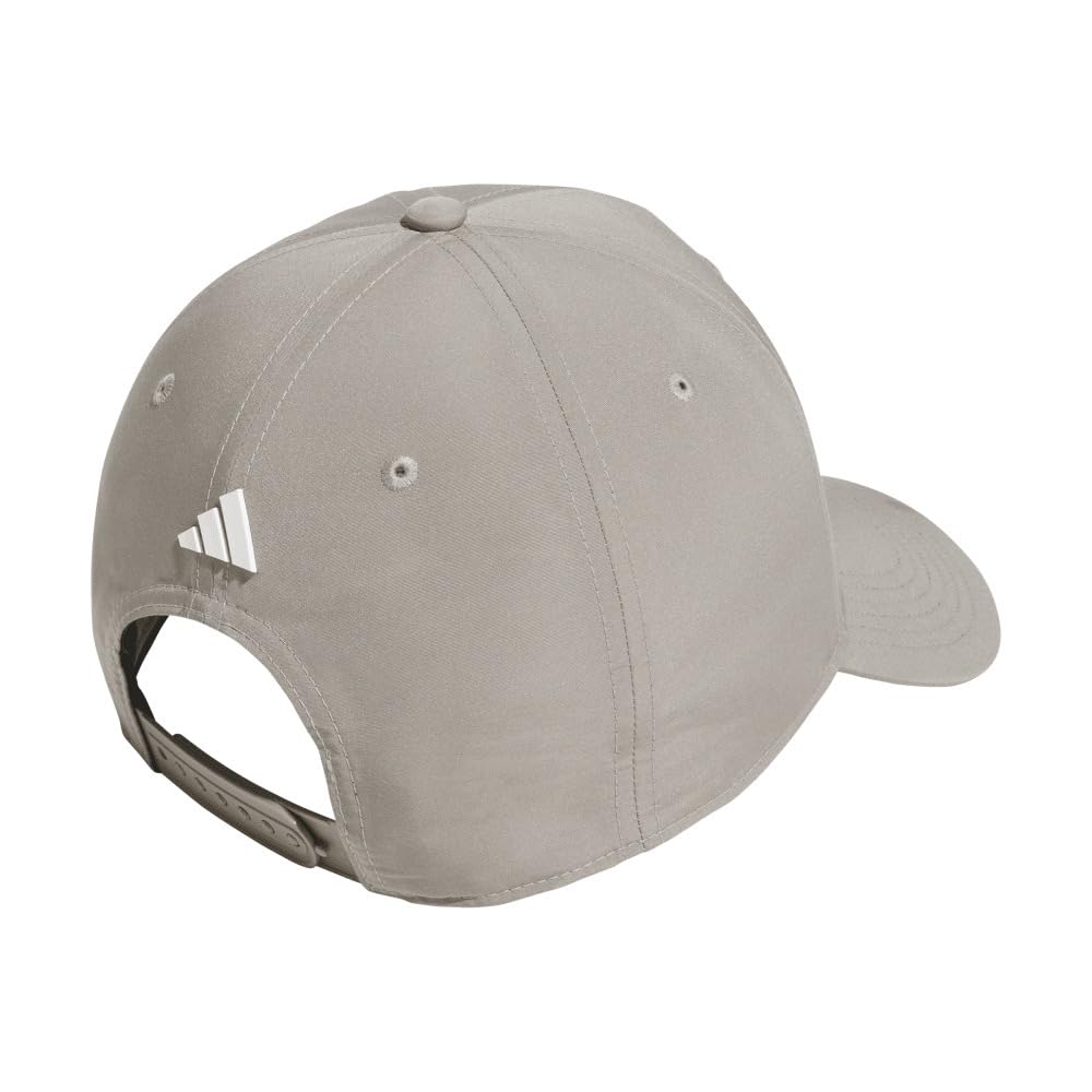 Adidas Golf Men's Putty Beige Golf Cap with Graphic Three Stripes and Cooling Cap