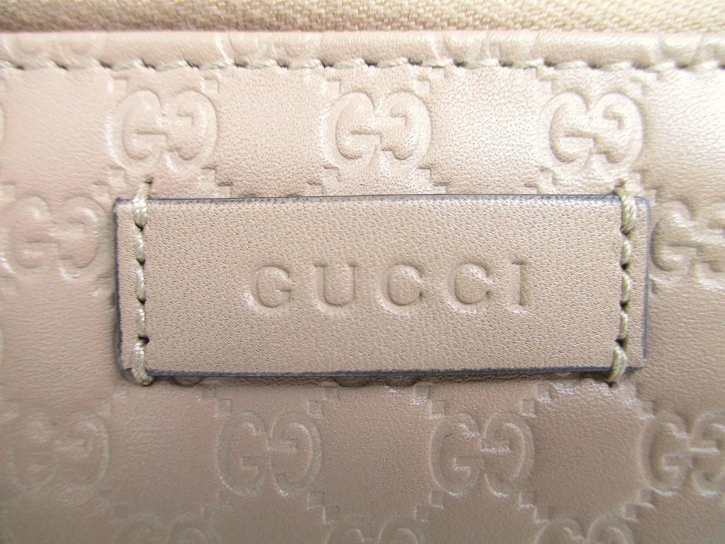 Authentic GUCCI Micro Guccissima Beige Leather Round Zip Coin Purse #a375   Refurbished