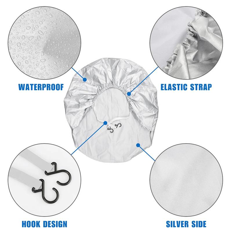 4 Pcs Car Tire Covers For RV Truck Camper Trailer Universal Vehicle Wheel Protector Car-Styling 30"-32" Tyre Storage Bag