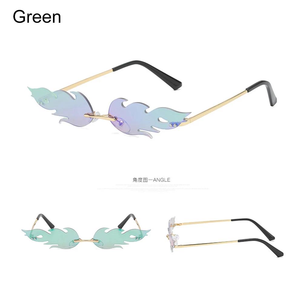 1PC Fashion Rimless Sunglasses Women Men Diamond Shape True Film Sun Glasses UV400 Trending Vintage Streetwear Narrow Eyewear