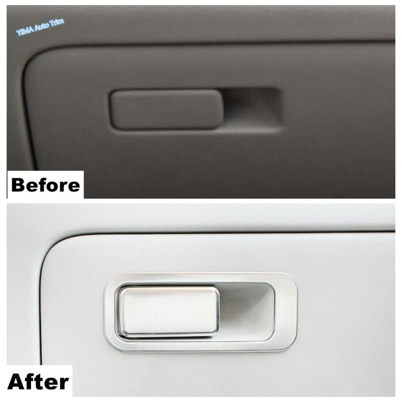 Co-pilot Storage Glove Box Handle Frame Sticker Cover Trim Accessories For Hyundai Tucson NX4 - / SANTA CRUZ