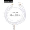 Stacked necklace retro imitation pearl light luxury sweet cool pendant women's pearl cross necklace
