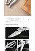 Stainless Steel German Kitchen Shears: Multi-Functional, High-Hardness, Sharp Food and Chicken Bone Shears