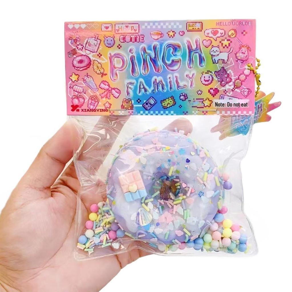 Xiaohongshu-Style High-Value Cake Donut Stress Relief Toy for Kids