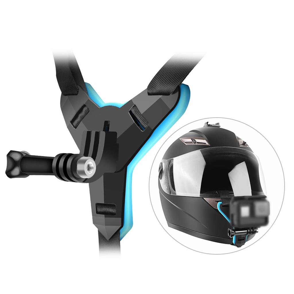 Full Face Helmet Chin Mount Jaw Holder Motorcycle Helmet Strap for   10 9 87 6 5 4 3  sj5000 6000 7000  Osmo Action
