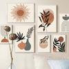 Boho Sun Moon Leaf Rainbow Geometry Landscape Wall Art Canvas Painting Abstract Posters And Prints Picture For Living Room Decor