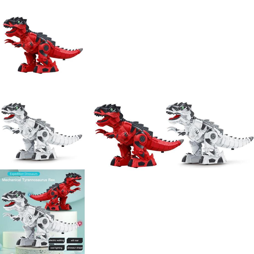 Electric Mechanical Tyrannosaurus Rex Toy For Kids Movable Joints Sensory Lights And Sound Effects