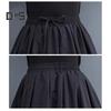 Women Maxi Skirt High Waist A Line Long Skirt Solid Color Pockets Design Female Thick Warm Elastic A Line Puff Skirt