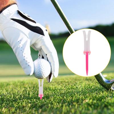 Sabit Top Tutucu ile Ayarlanabilir Golf Tee'si Ayarlanabilir Golf Tee'si Yüksekliği Sabit Plastik Golf Tee'si Top Tutucu Uygulama Aksesuarları