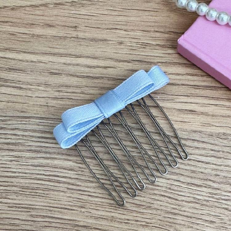 Elegant Sweet Girly Comb Bow Hair Clip Bow Bowknot 2000s-style Ribbon Bunches