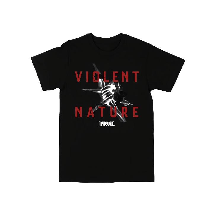 VIOLENT NATURE ALBUM COVER TRIČKO Rocková Kapela I Prevail Punkové Tričko Krátký Rukáv Bavlna Volné Pánské Trička Grafické Oblečení Trička
