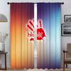 Bloody Blackout Curtains for Living Room Curtain Shades Anti-mosquito Curtains 2 Pieces Partition Halloween Decoration Kitchen
