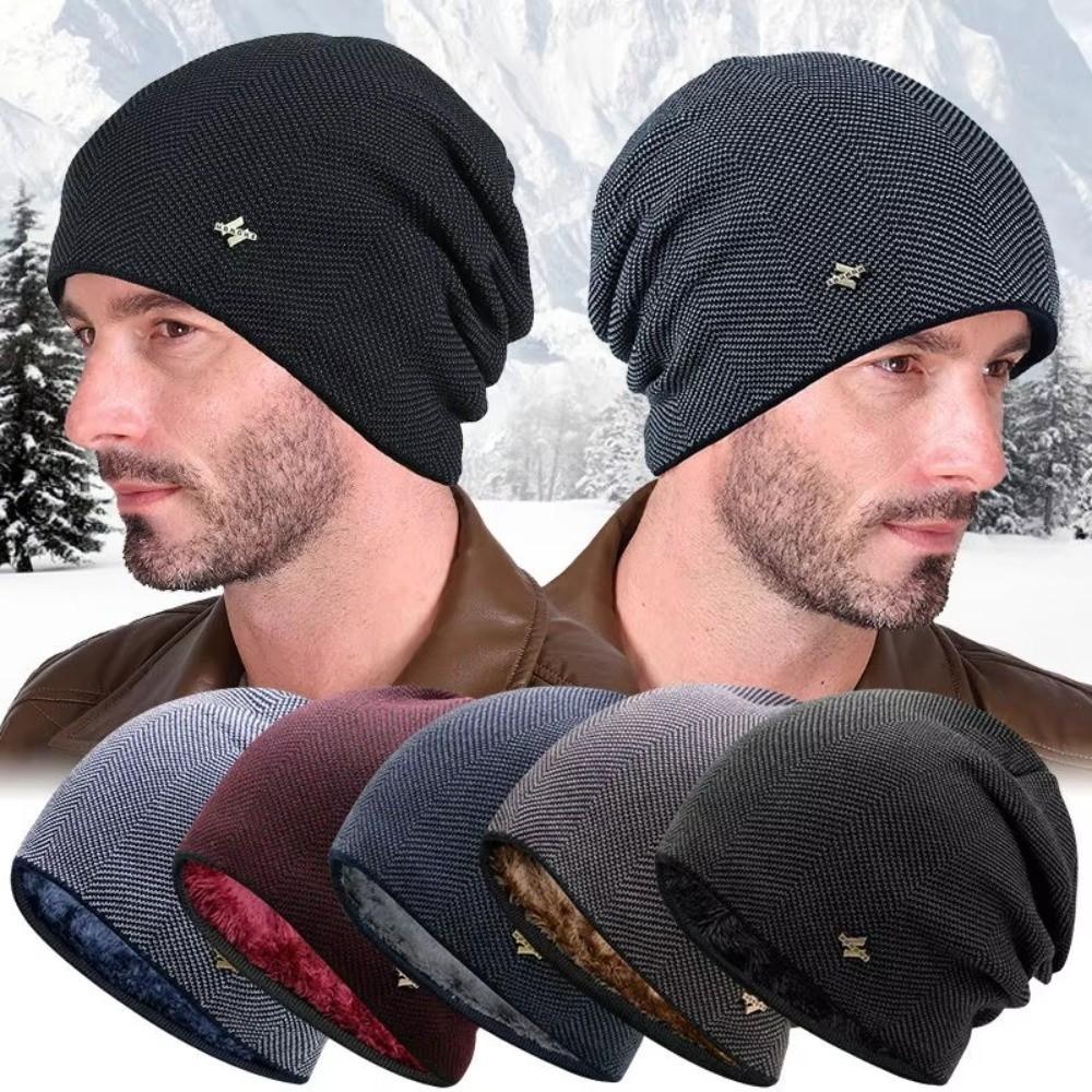 Unisex Warm Winter Hat Simple Style Outdoor Sports Hat Fashion Thick Knitted Hat Skiing